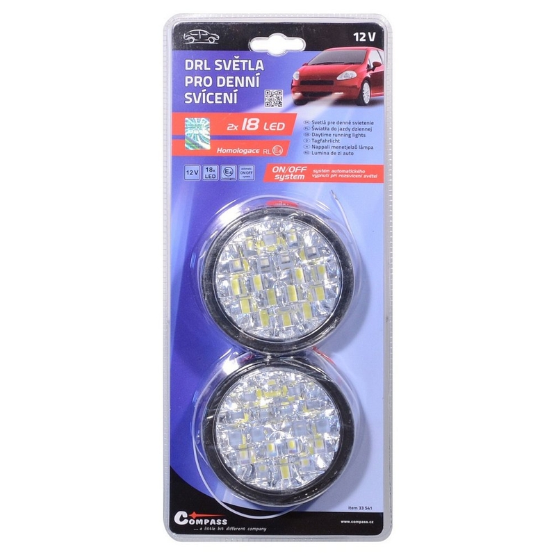 Światła dzienne kuliste 18 LED/12V wyprzedaż