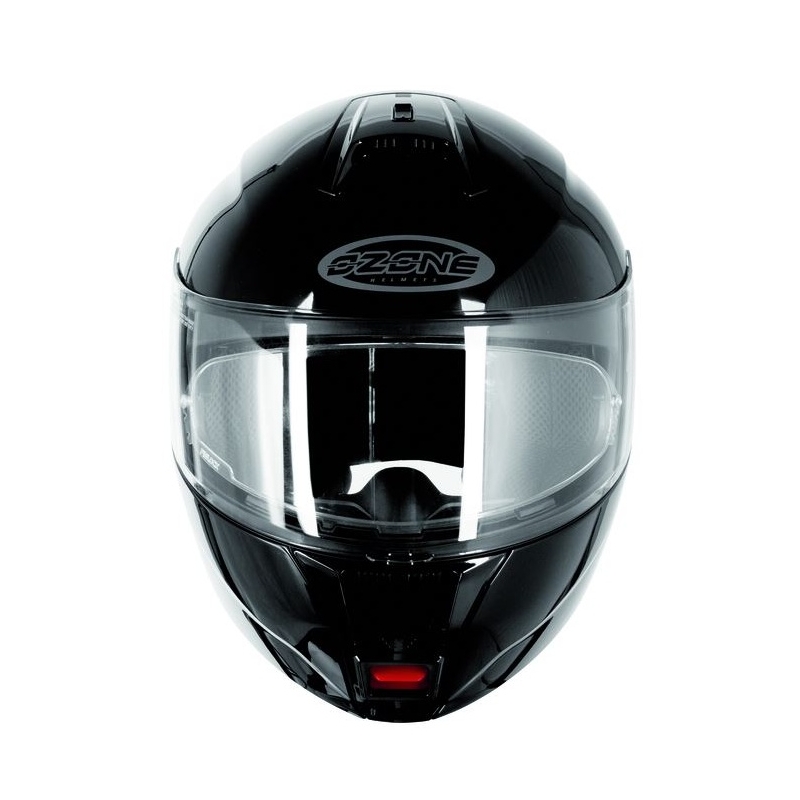 Szczękowy kask motocyklowy Ozone FP-01 czarny połysk wyprzedaż