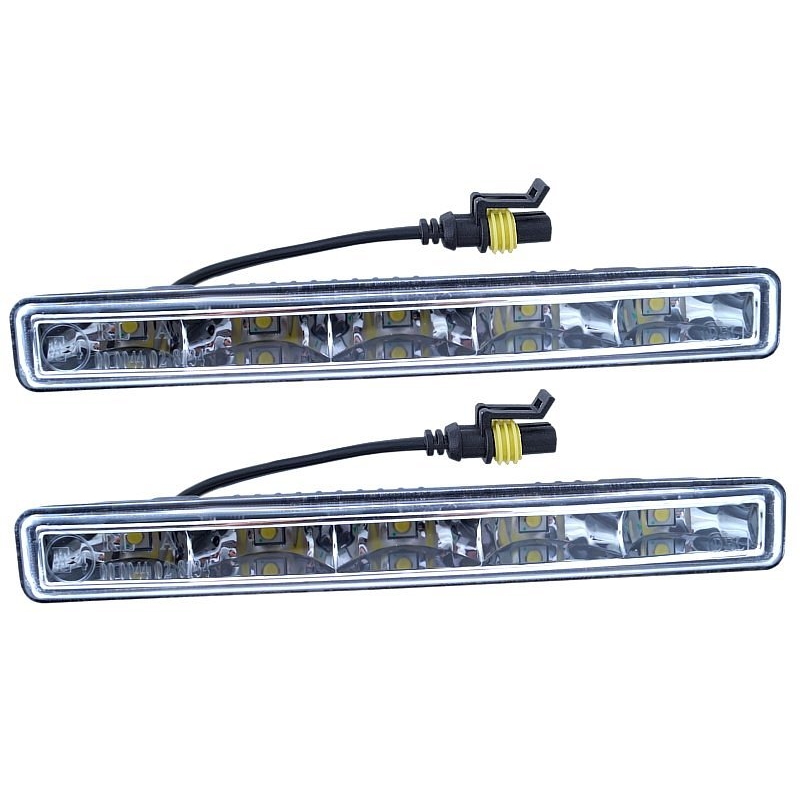 Światła dzienne 5 HIGH POWER LED 12V/24V (182x23x51 mm)