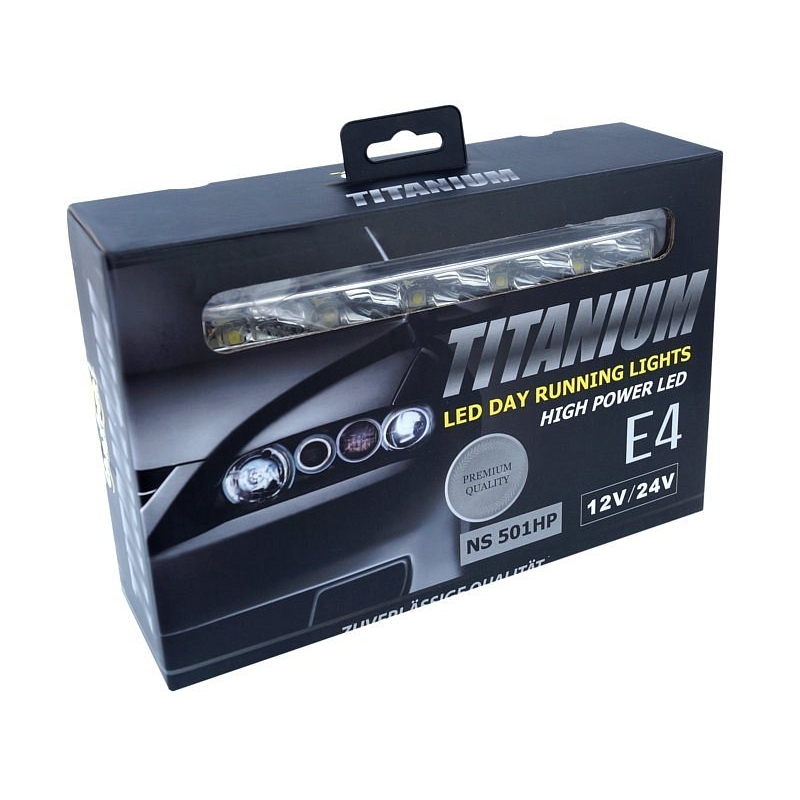 Światła dzienne 5 HIGH POWER LED 12V/24V (182x23x51 mm)