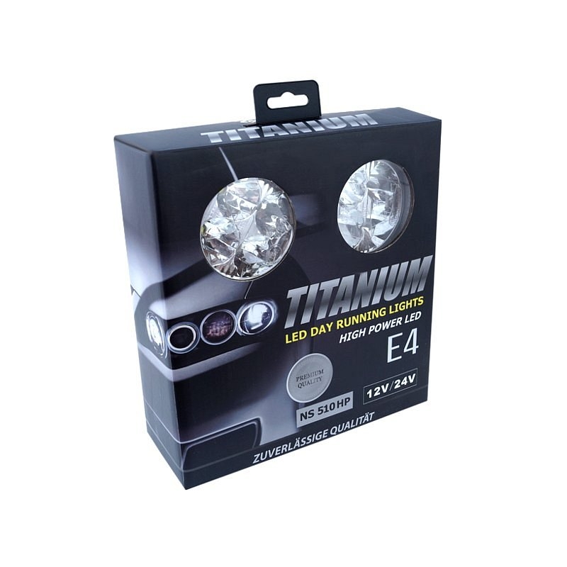 Światła dzienne 4 HIGH POWER LED 12V/24V (kuliste 70 mm)