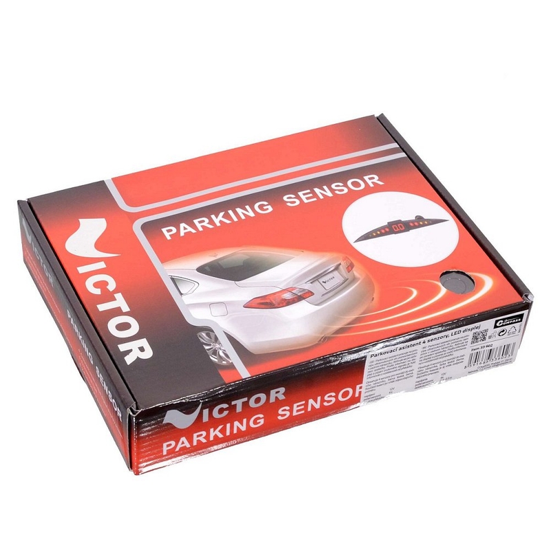 Asystent parkowania 4 sensory, LED ekran