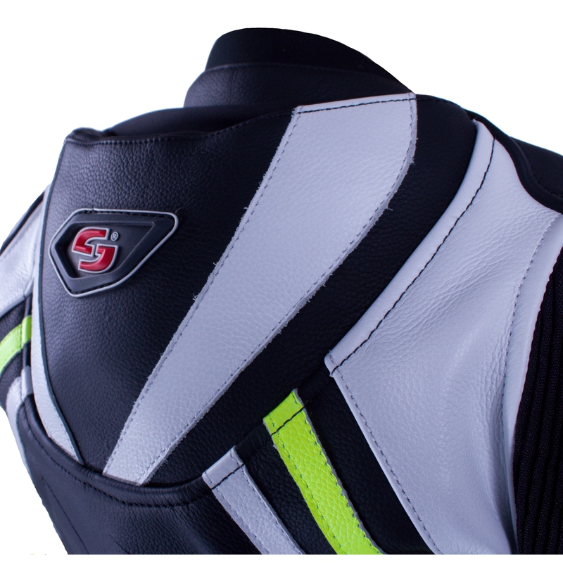 Damski kombinezon motocyklowy Tschul 556 czarno-biało-fluo żółty wyprzedaż