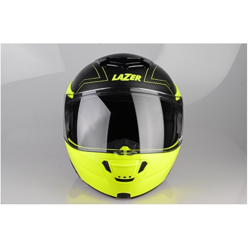 Integralny kask motocyklowy Lazer Monaco Evo - Droid Pure Glass żółty
