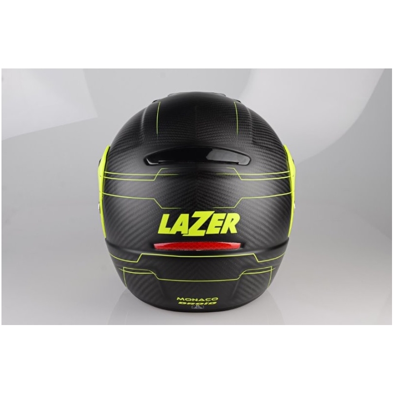 Integralny kask motocyklowy Lazer Monaco Evo - Droid Pure Glass żółty