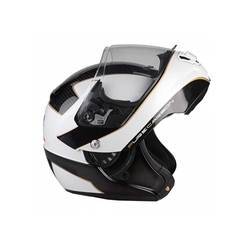Szczękowy kask motocyklowy Lazer Monaco Evo - Window Pure Carbon