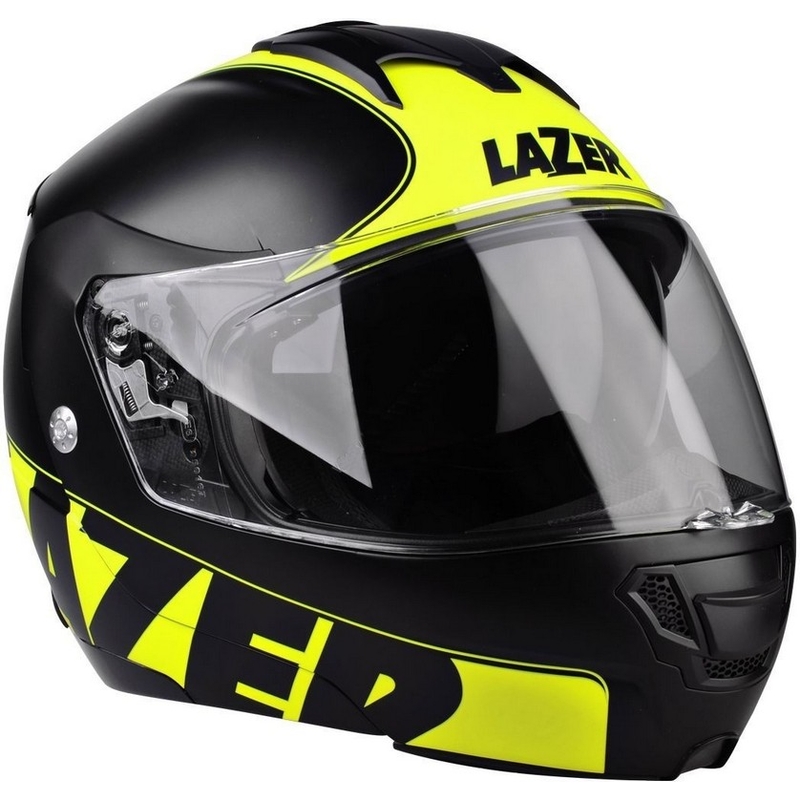 Szczękowy kask motocyklowy Lazer Lugano Raccoun żółty