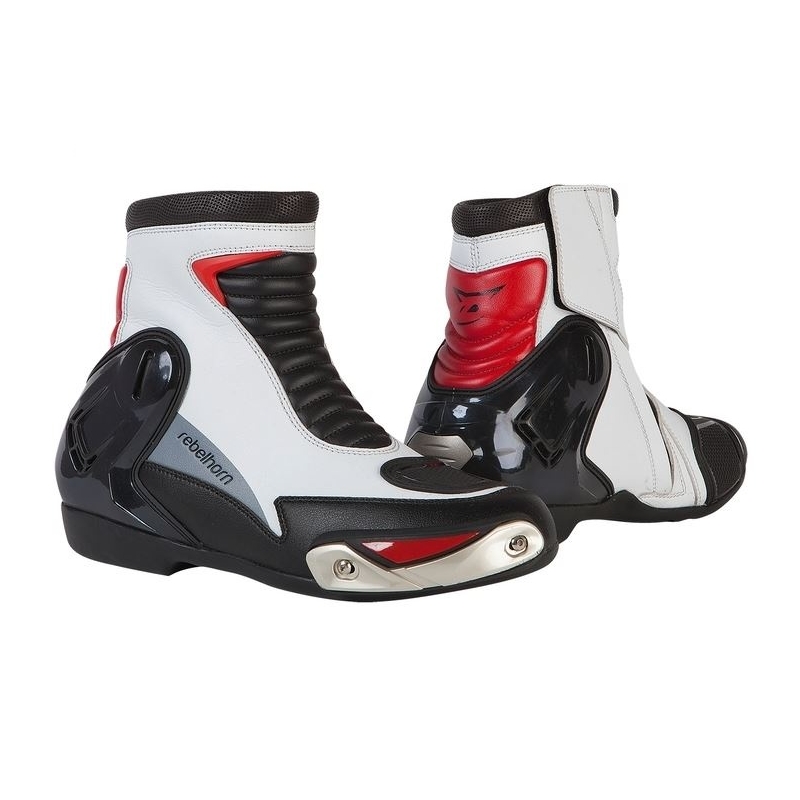 Buty motocyklowe Rebelhorn Fuel II CE biało-czarne wyprzedaż