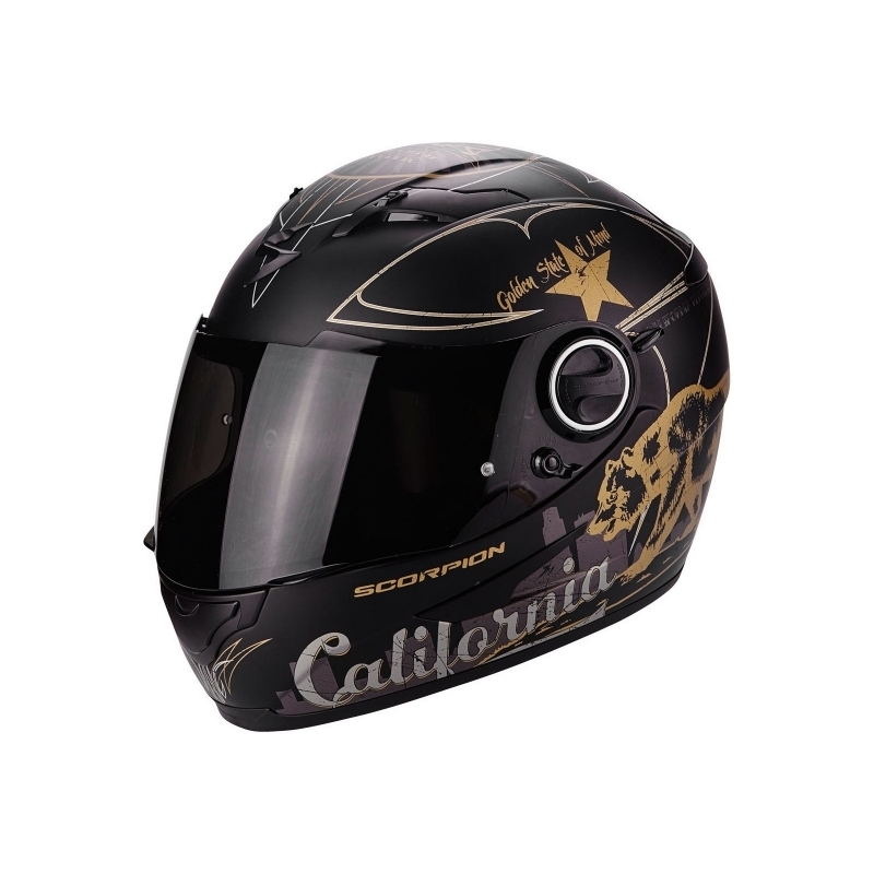 Integralny kask motocyklowy Scorpion EXO-490 GoldenState czarno-złoty wyprzedaż