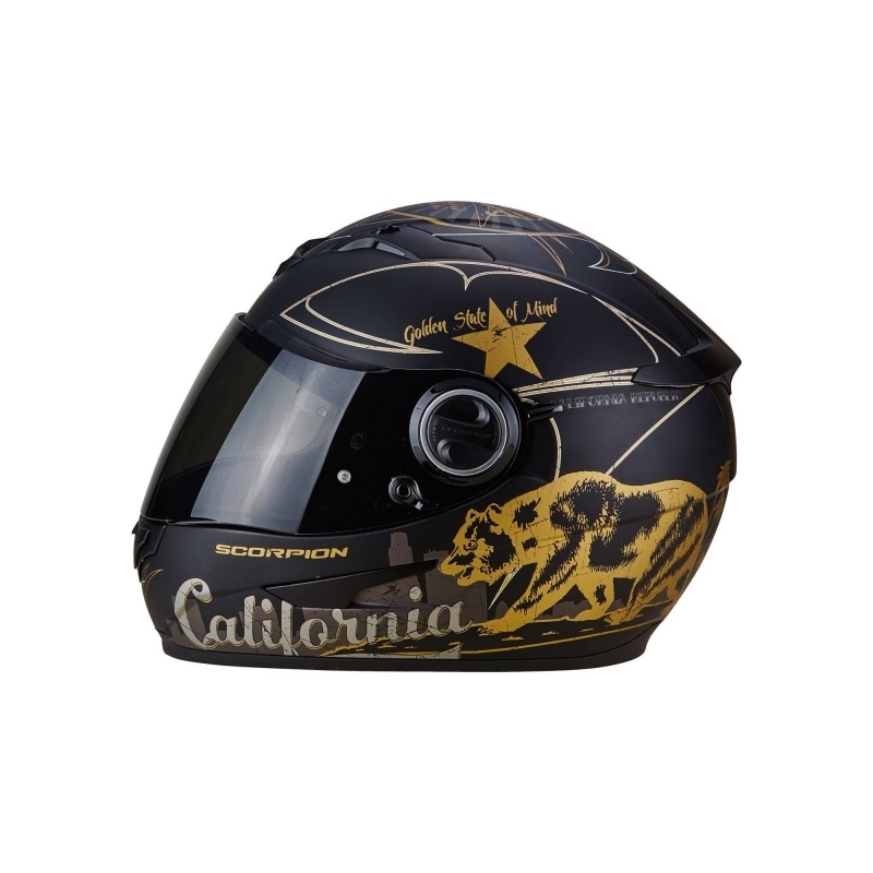 Integralny kask motocyklowy Scorpion EXO-490 GoldenState czarno-złoty wyprzedaż