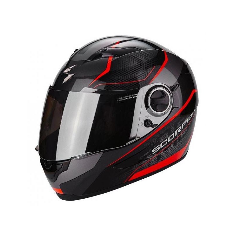 Integralny kask motocyklowy Scorpion EXO-490 Vision czarno-czerwony wyprzedaż
