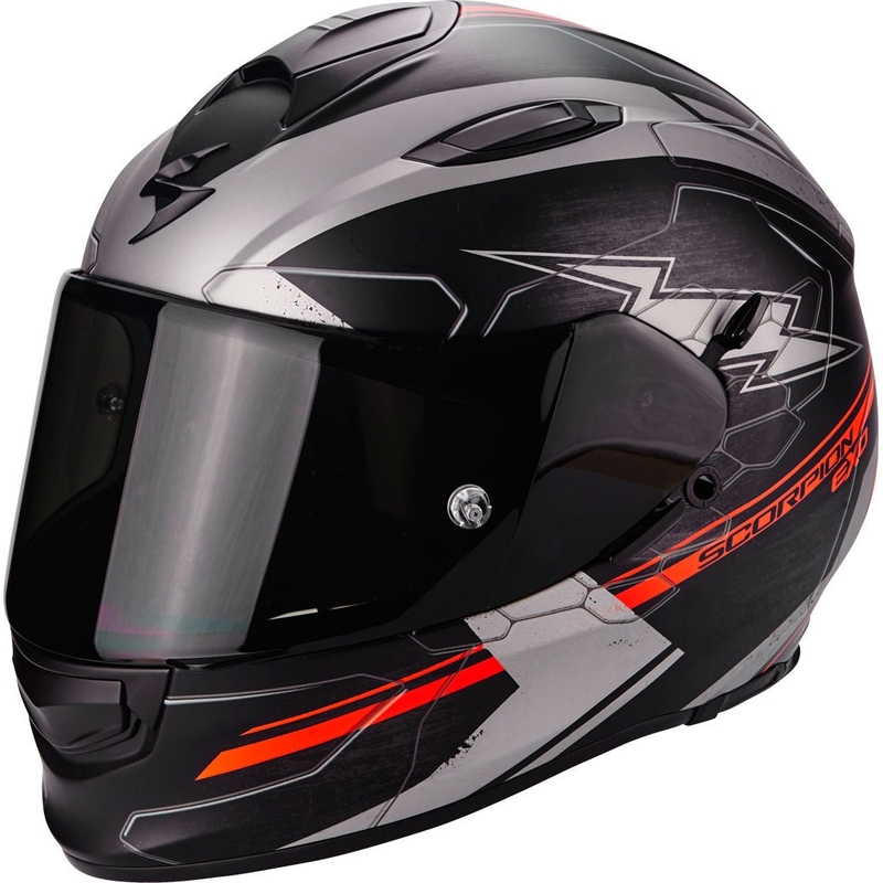 Integralny kask motocyklowy Scorpion EXO-510 Air Cross czarno-srebrno-fluo czerwony wyprzedaż