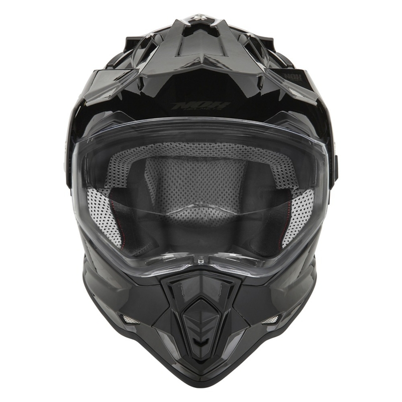Kask enduro NOX N312 czarny połysk