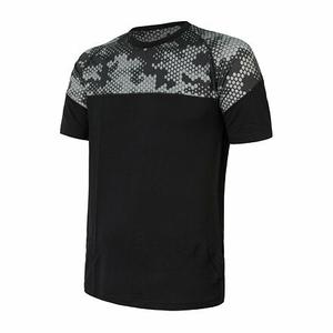 Męska koszulka termiczna Sensor Merino Impress black-grey wyprzedaż