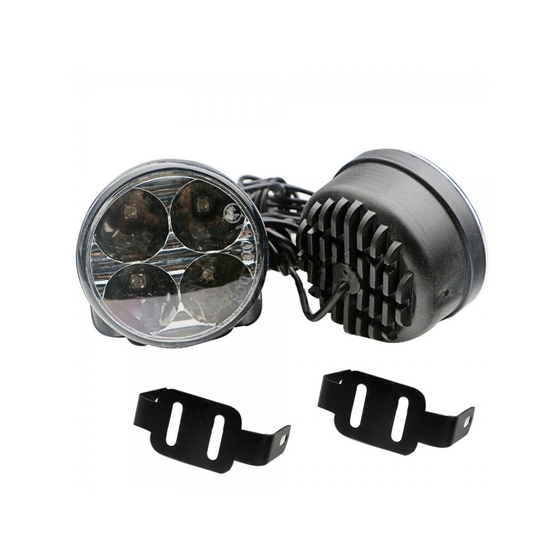 Światła do jazdy dziennej Superlight DRL 4 LED okrągłe