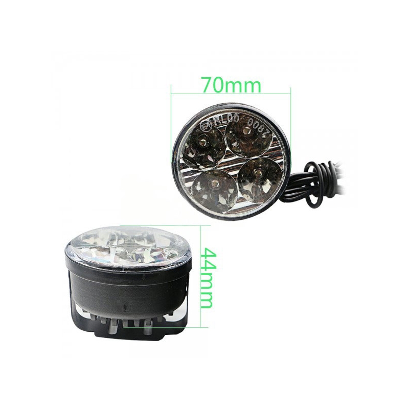 Światła do jazdy dziennej Superlight DRL 4 LED okrągłe
