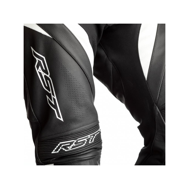 RST Tractech Evo 4 CE Czarno-białe spodnie motocyklowe wyprzedaż