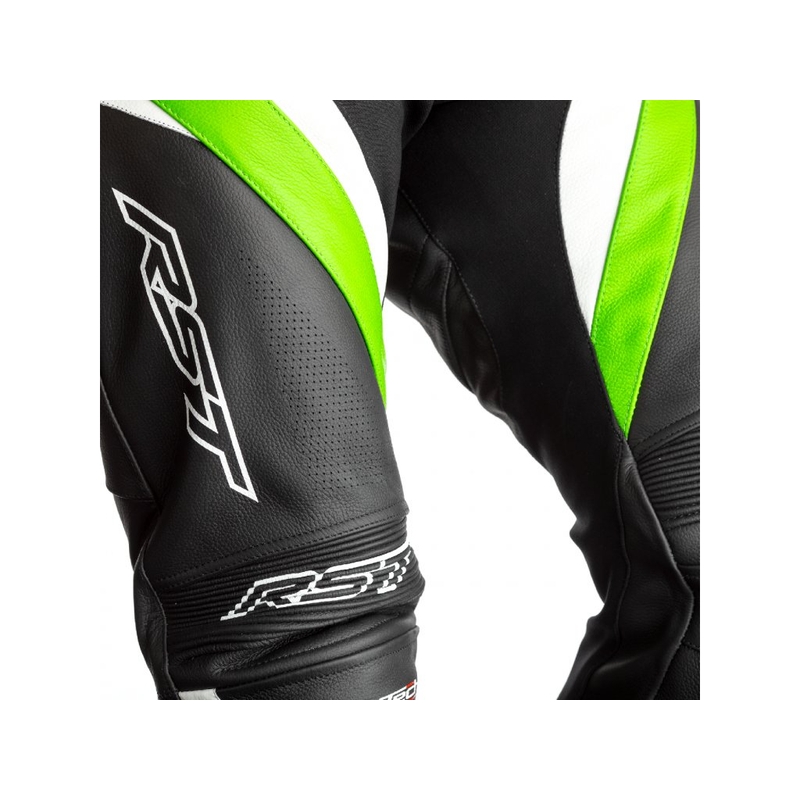 RST Tractech Evo 4 CE spodnie motocyklowe czarno-biało-zielone wyprzedaż