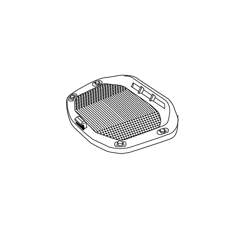 Top case plate SHAD for SH37