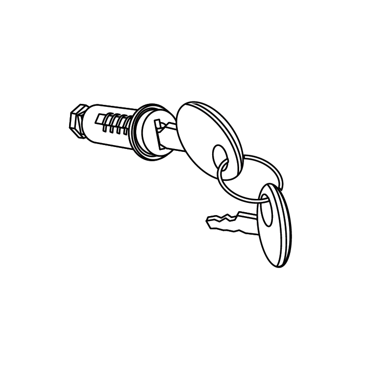 Key lock SHAD for SH23/SH26/SH29/SH33/SH34/SH39/SH40/SH44/SH45/SH46/SH47/TR41