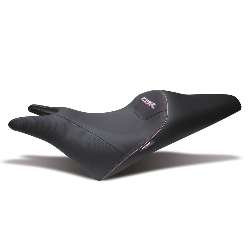 Comfort seat SHAD black, red seams