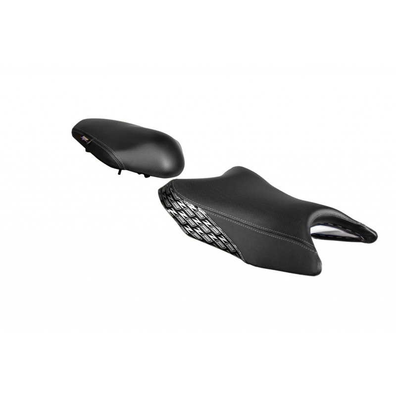Comfort seat SHAD heated black, with dark grey seams