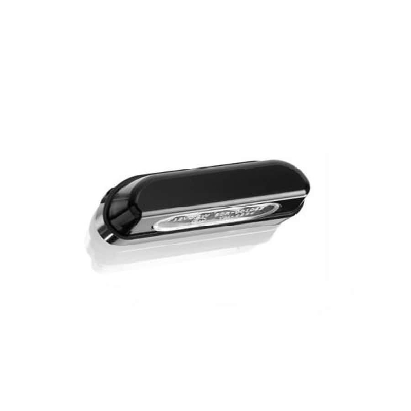 Licence support light PUIG black plastic with LEDs