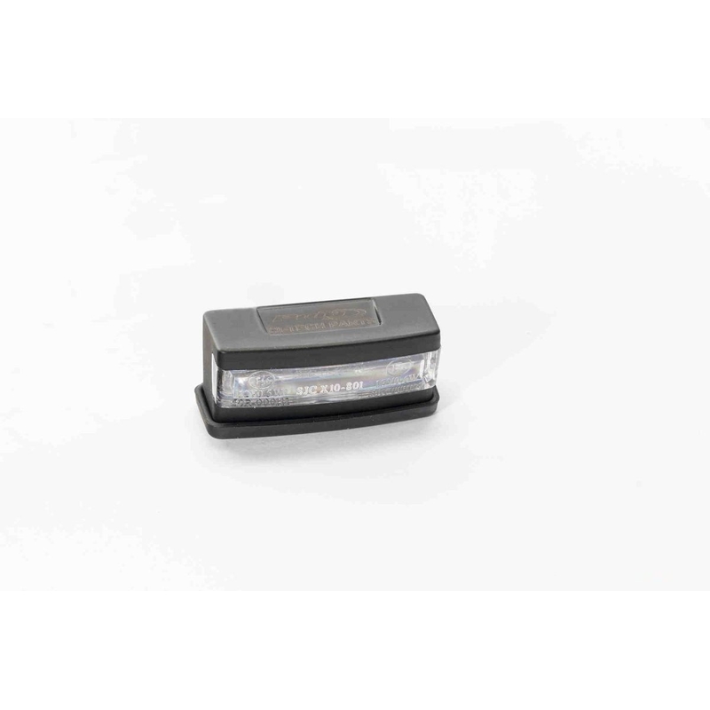 Licence support light PUIG black plastic with LEDs