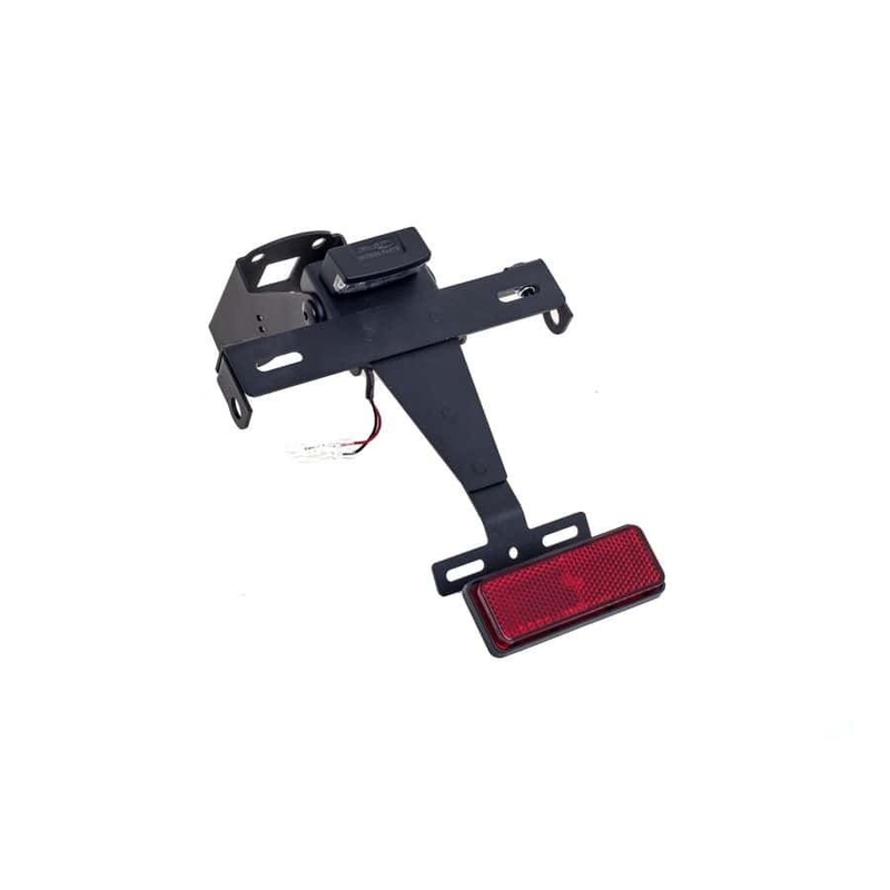 Adjustable license support PUIG black for KAWASAKI Z 1000 SX 2011-2019, KAWASAKI Ninja 1000 SX 2020-2024