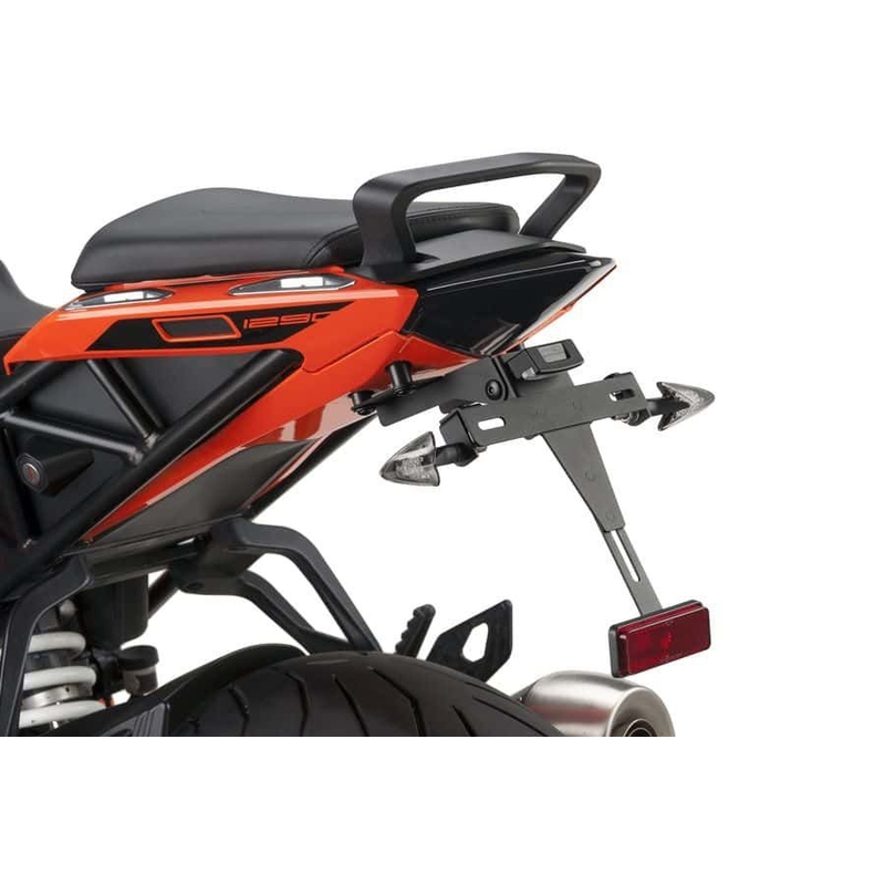Adjustable license support PUIG black for KTM Super Duke 1290 GT 2016-2024