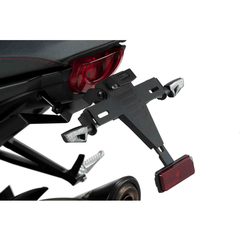 Adjustable license support PUIG black