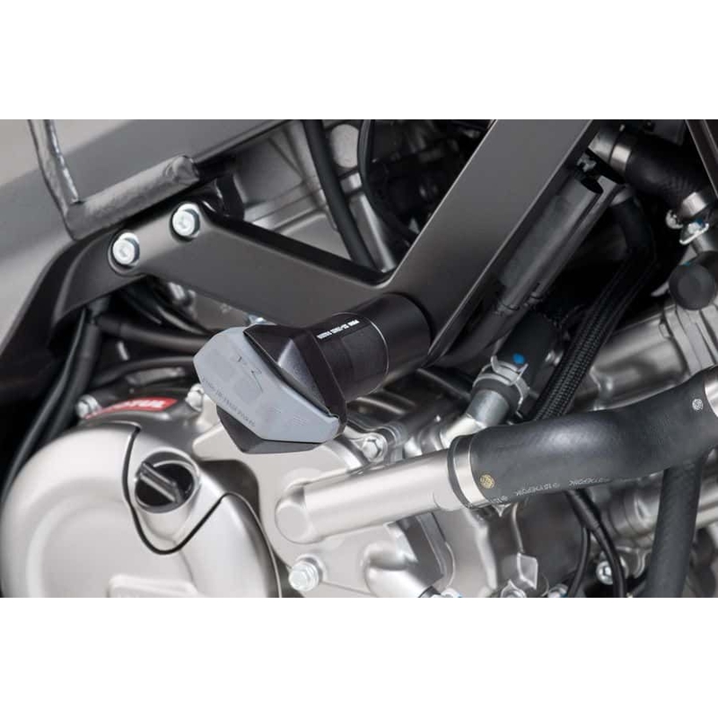 Frame sliders PUIG R12 black with grey rubber wyprzedaż