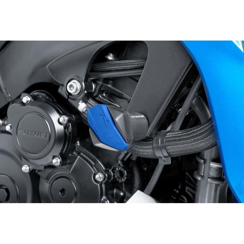 Spare rubber end protector PUIG R12 blue