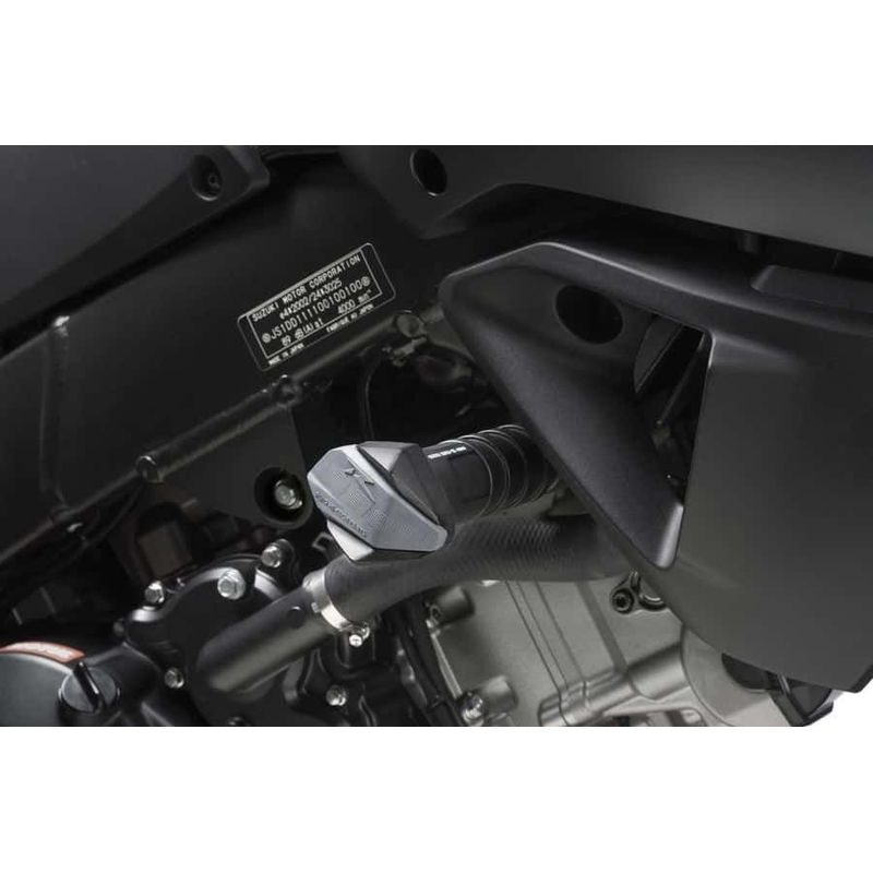 Frame sliders PUIG R12 black with grey rubber