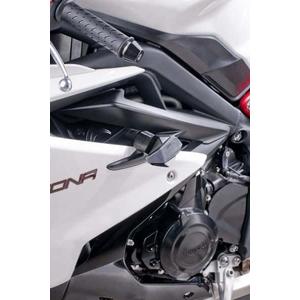 Frame sliders PUIG R12 6570N black with grey rubber