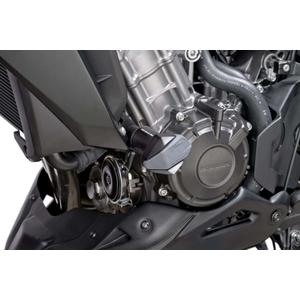 Frame sliders PUIG R12 7057N black with grey rubber