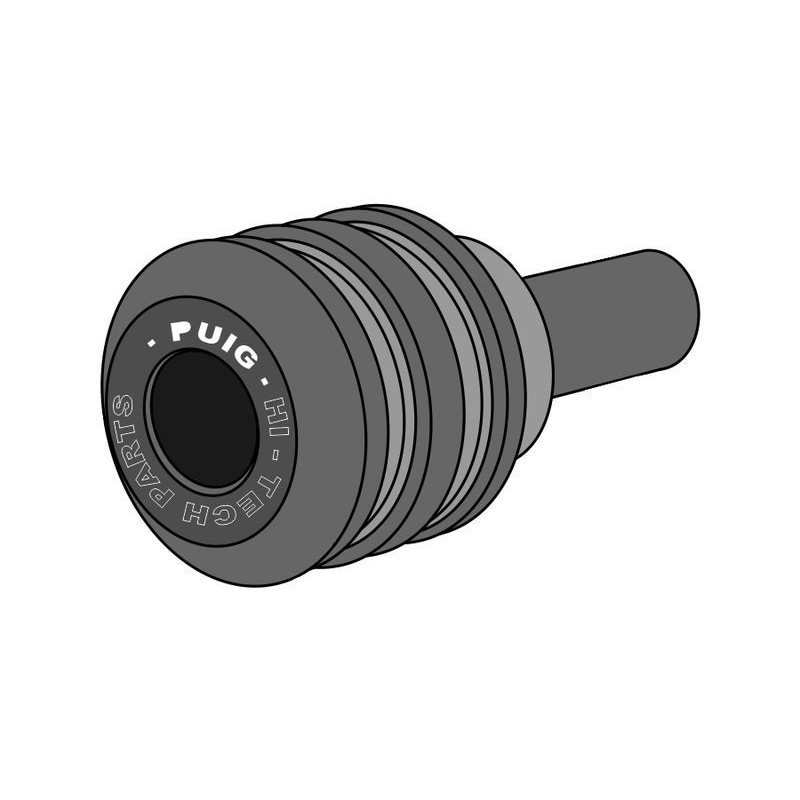 Spare nylon puck PUIG VINTAGE for M10 bolt black