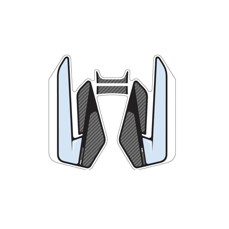 Tank pad PUIG SPECIFIC carbon look with side part