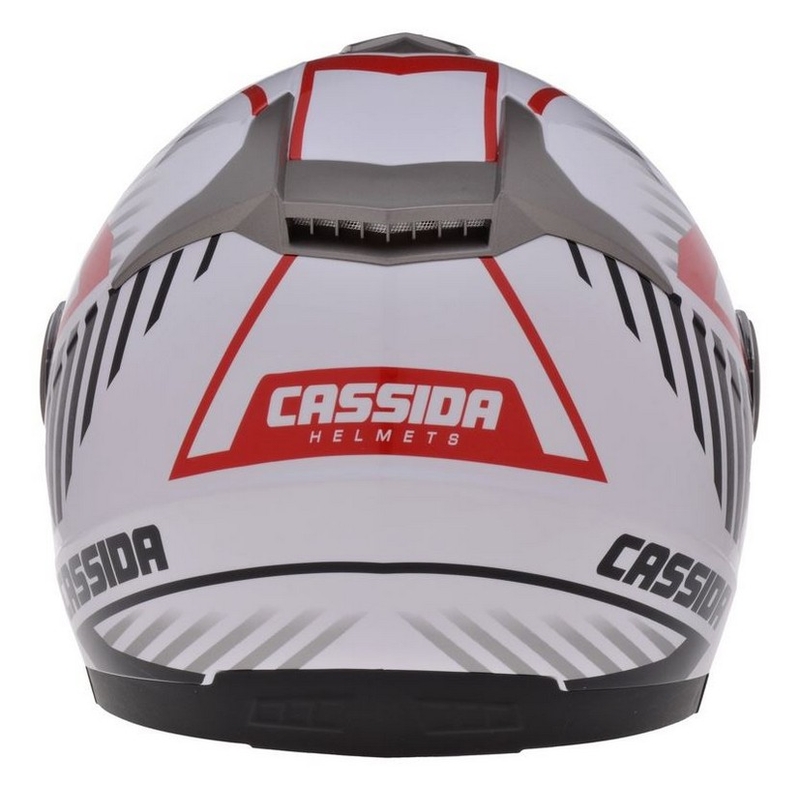 Otwarty kask motocyklowy Cassida Magnum czarno-biało-czerwony