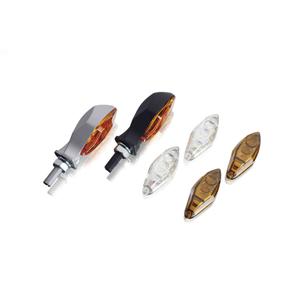 Turn signals PUIG MASA 4871N black short, homologated