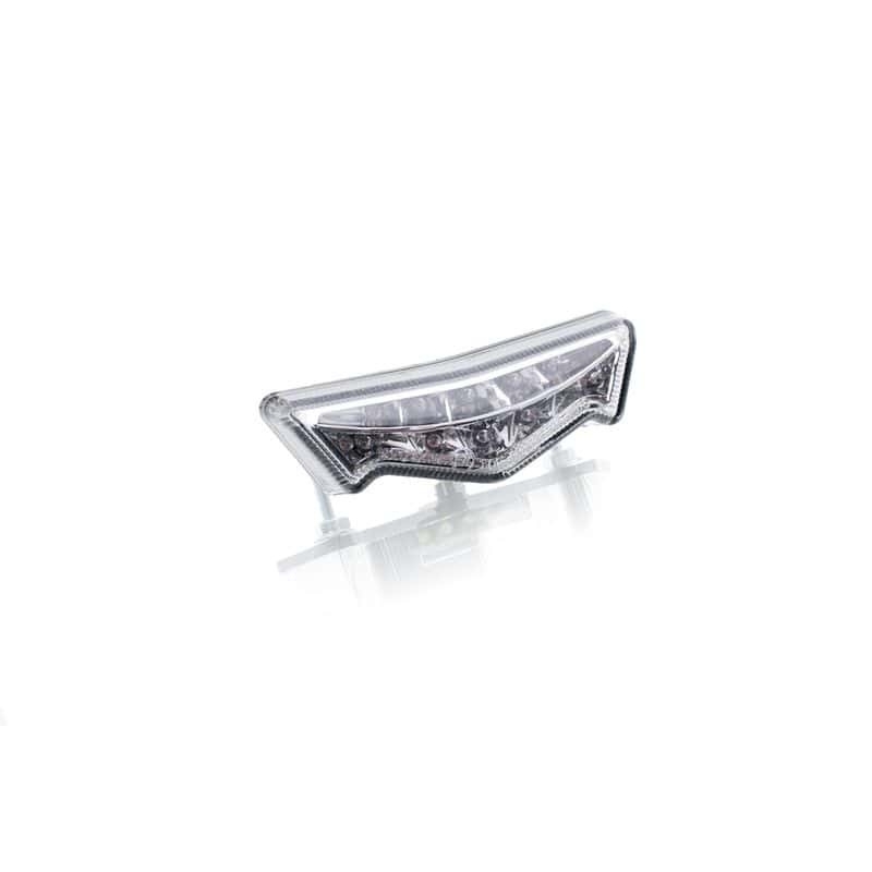 Brake rear light PUIG SMILE II (83 x 20 mm) clear lens with license light for KAWASAKI Z 650 2017-2025, BMW F 800 GT 2013-2018