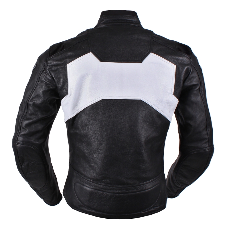 Kurtka motocyklowa Tschul 850 biało-czarna wyprzedaż