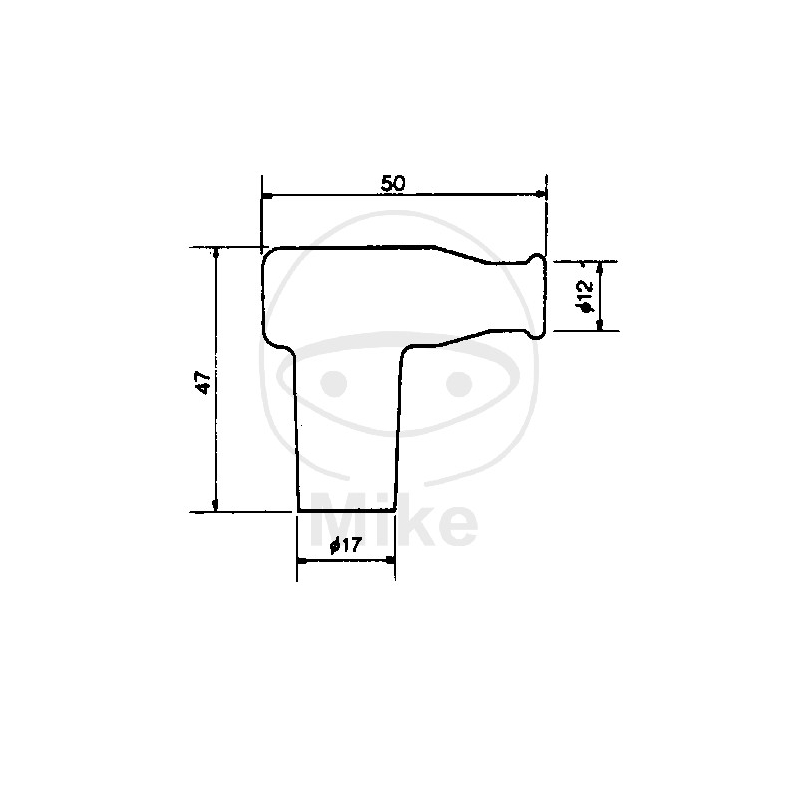 Spark plug cap NGK red