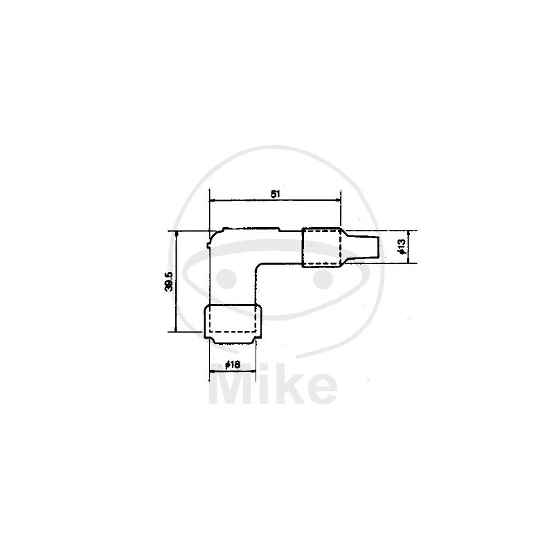 Spark plug cap NGK Red