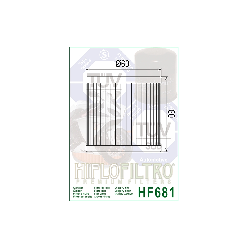 Oil filter HIFLOFILTRO