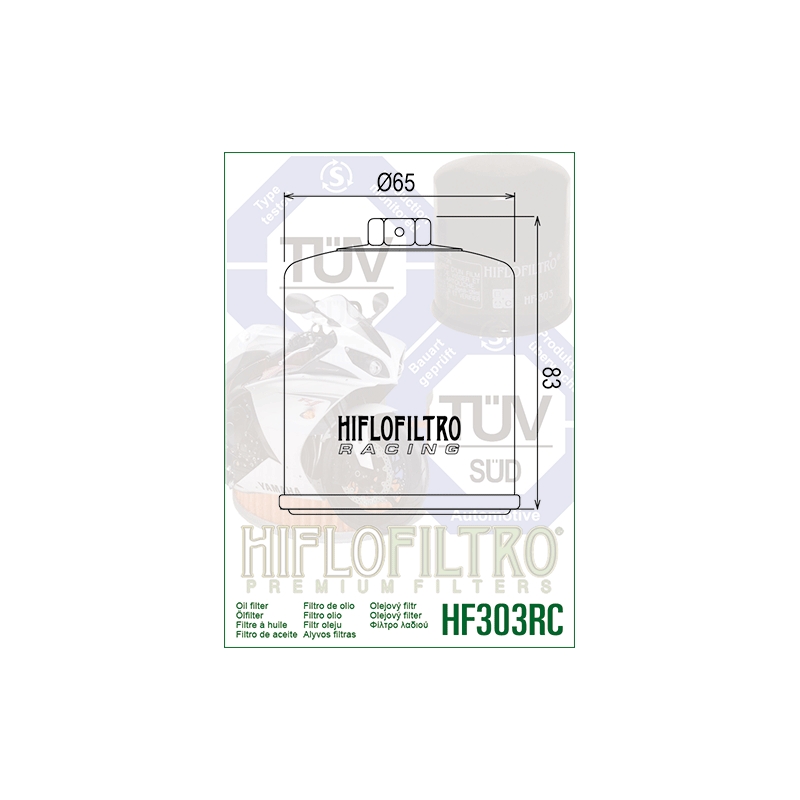 Oil filter HIFLOFILTRO Racing