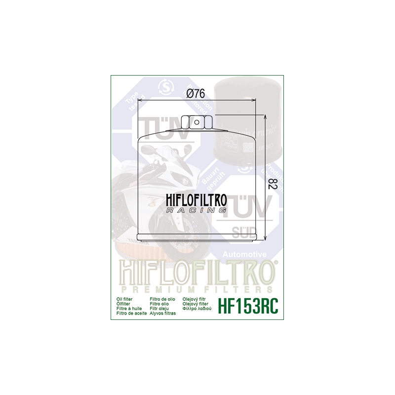 Oil filter HIFLOFILTRO Racing