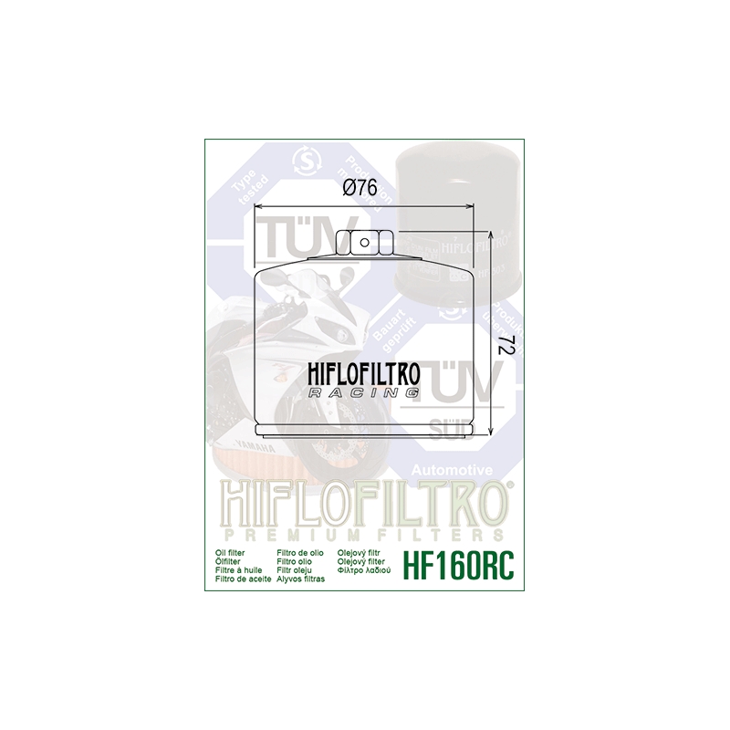 Oil filter HIFLOFILTRO Racing