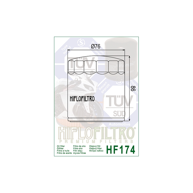 Oil filter HIFLOFILTRO Black