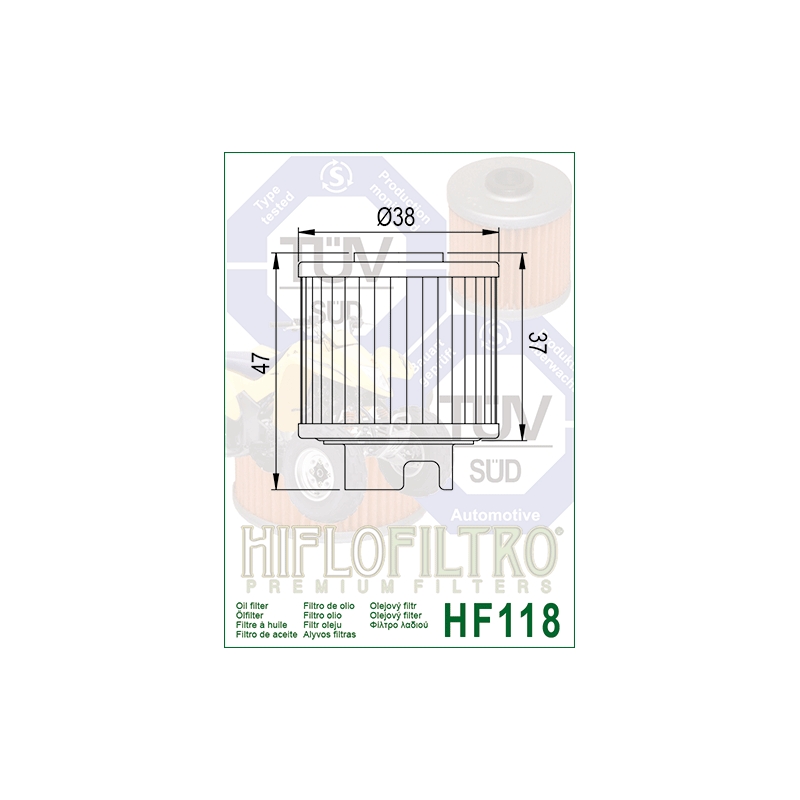 Oil filter HIFLOFILTRO